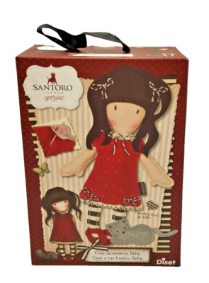 DIY - Santoro London Gorjuss Kinder Nähset deine Stoffpuppe Ruby mit Katze Neu *