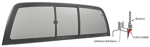 "Perfect Fit" Three-Panel Tri-Vent Sliders with Solar Glass for 1999-2006 Toyo - Picture 2 of 3