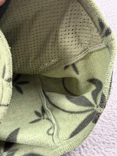 VINTAGE Patagonia Synchilla Vest Womens Small* Green Fleece Floral Full Zip Logo - Picture 6 of 12