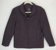 Pendleton Mens Urban Wear Jacket Full Zip Raisin Brown Lined Sz M Merino Wool