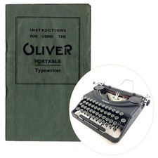 Oliver Portable Typewriter Instruction Manual User Repro Vtg Antique thumbnail