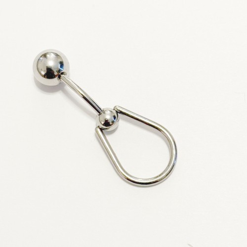 TEAR DROP SIMPLY BEAUTIFUL 14g 10mm L, 6 & 8mm Balls Surgical Steel VCH Barbell. - Picture 12 of 15