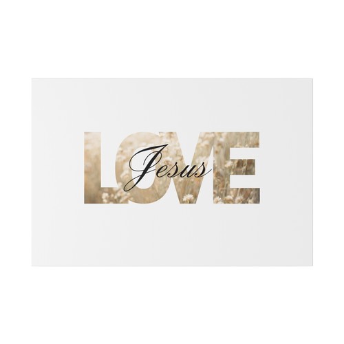 Love Jesus Wall Art Matte Canvas, Stretched, 0.75" - Picture 43 of 49