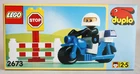 VERY RARE VINTAGE 1996 LEGO DUPLO 2673 MOTORCYCLE PATROL NEW SEALED !