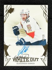 2022-23 SPx White Out Auto Gold 2/15 Aleksander Barkov #WO-AB Auto 17ry