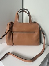 Radley Gordon Road Tan Leather Grab Bag with Strap - Barely Used 