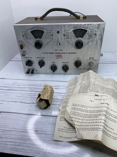 Vintage Eico TV-FM Sweep Generator & Marker Model 368-Untested Powers on
