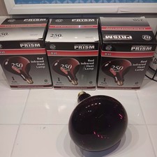 2 Pack 250W Watt Infrared Brooder Chicken Coop Hen Red Heat Lamp R40 Medium E26