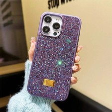 Luxury Shiny Diamond Phone Case For iPhone 16 15 14 Pro Max Plus 16SE 13 12 11 F
