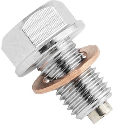 BikeMaster 14mm-1.5 Steel Magnetic Oil Drain Plug 151683 bkm151683 ...