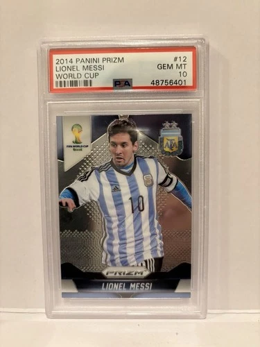 2014 Panini Prizm World Cup - Lionel Messi #12 - PSA 10 - Argentina FIFA