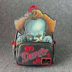 Loungefly Light UP IT Pennywise Derry Cosplay Mini Backpack. Nwt IT Chapter Two Pennywise Light-Up Mini Backpack | Hot Topic main image 3