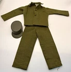Vintage 1964 Hasbro G.I. Joe Olive Drab Uniform Outfit Shirt Pants & Hat TM