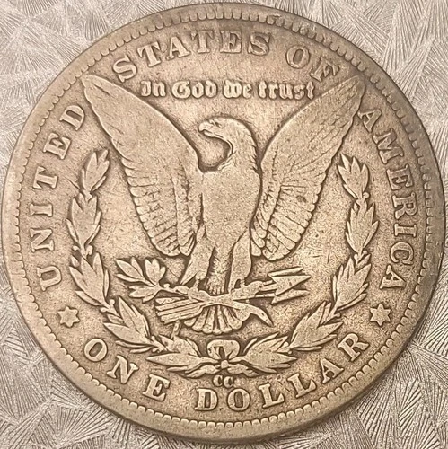 1890-CC VAM-4 Tailbar Morgan Silver Dollar - Looks VG/F - RARE CARSON CITY VAM!