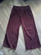 CIDER Wide Leg Corduroy Berry Wine Trouser Dress Pants XL