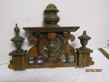 ancien fronton d horloge en bois pendule