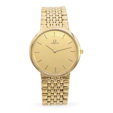 Omega De Ville Gold-Tone Stainless Steel Quartz Men’s Watch