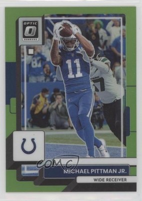 2022 Panini Donruss Optic Lime Green Prizm 3/35 Michael Pittman Jr #84 3hd