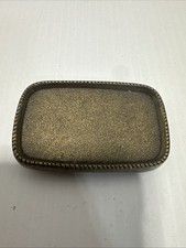 Simple rounded corner Belt Buckle with thick rope boarder