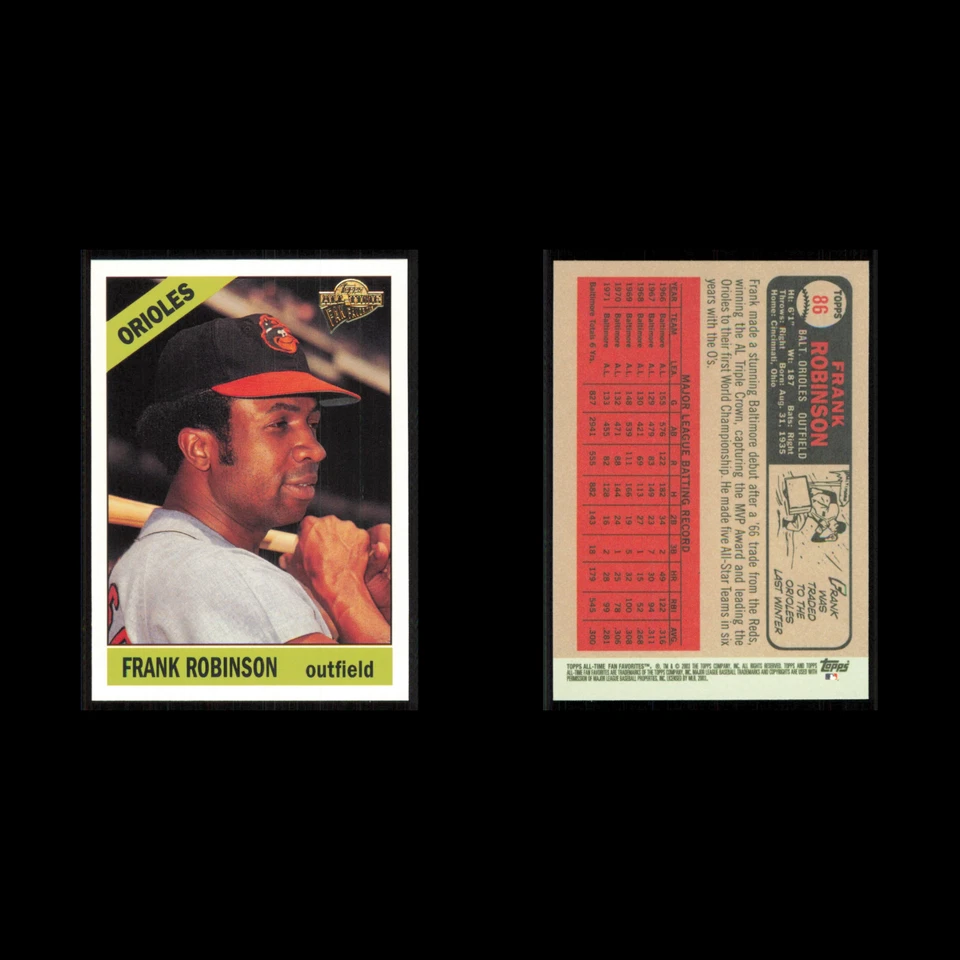 Frank Robinson #86 2003 Topps All-Time Fan Favorites Baltimore Orioles Baseball - Image 3 of 3