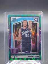 DEVIN CARTER 2024-25 DONRUSS OPTIC GREEN RAYWAVE RATED ROOKIE #290 KINGS Q5939