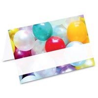 "Pricaro Tischkarten \"Ballon Party\" 50 StüCk Platzkarten Namenskarten"