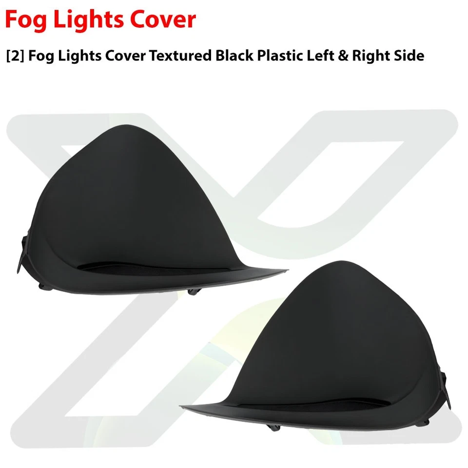 Front Fog Lights Cover Textured Left & Right Side For 2017-2022 Toyota Prius Foto 2 de 4