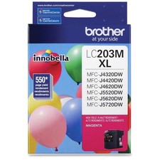 Brother LC203M Innobella High Yield XL Series Magenta Ink Cartridge, 550 Pages Y