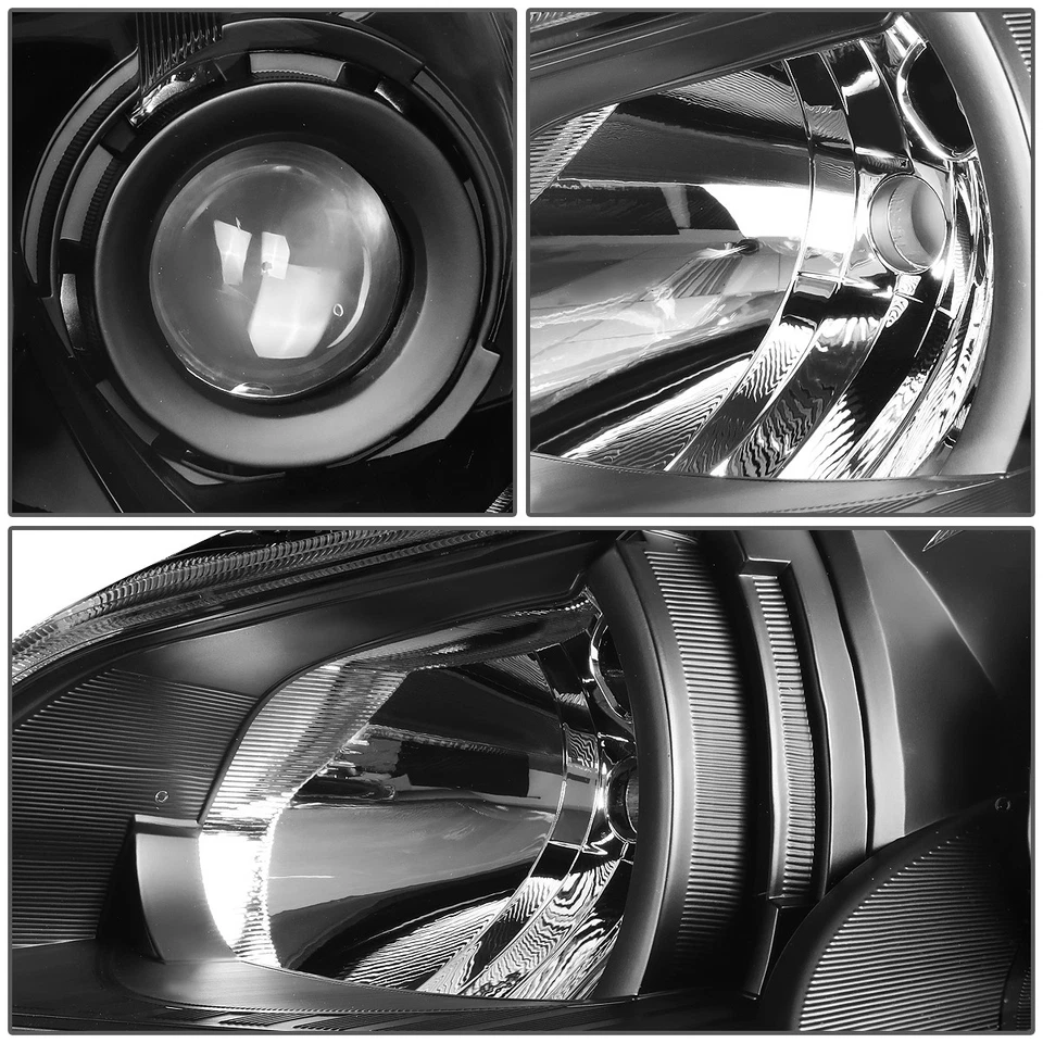 FOR 10-14 SUBARU OUTBACK LEGACY BLACK/CLEAR CORNER PROJECTOR HEADLIGHT HEADLAMP - Image 4 of 4