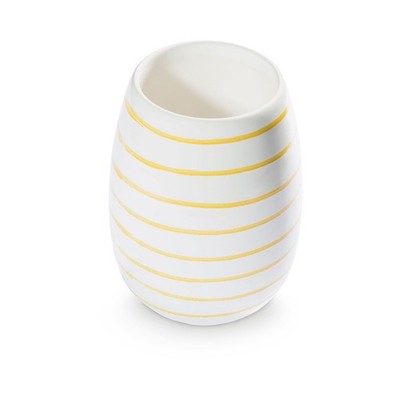 Gmundner Keramik Gelbgeflammt, Vase (H: 15cm)