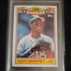 1990 Topps Glossy Rookies Ken Griffey Jr RC PSA 9 #11 Seattle Mariners Old Label