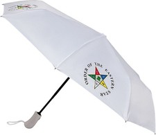Eastern Star Mini Hurricane Umbrella White - 23"