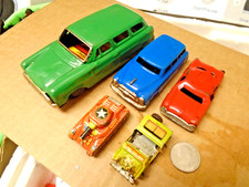 1950's/'60's JAPAN Tin toy vehicle lot Station Wagon,ARMY TANK Jeep lot