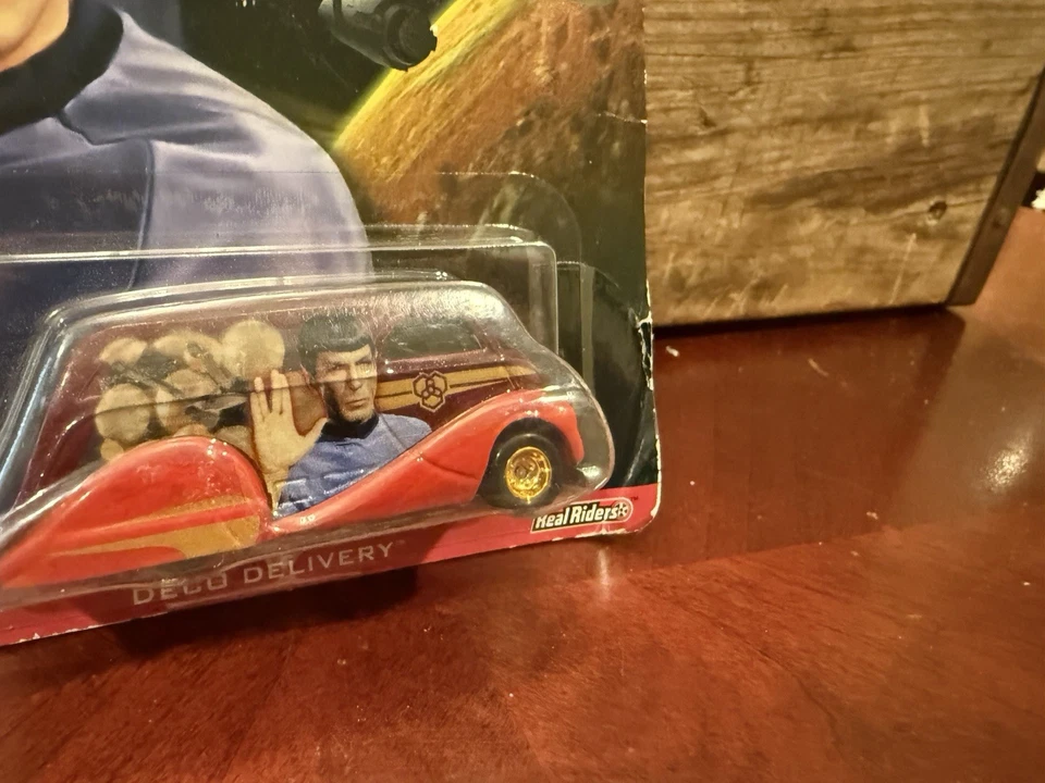 Hot Wheels Star Trek 50 Deco Delivery Mr Spock Real Riders NEW! Read - Image 4 of 4
