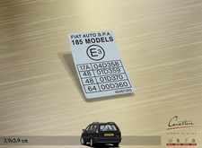 ADESIVO OMOLOGAZIONE FIAT MAREA e MAREA WEEKEND | 3,9x5,9 cm