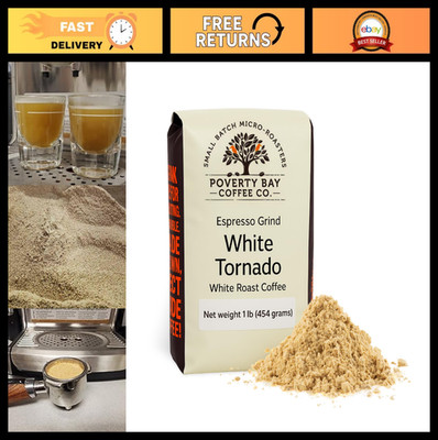 Premium White Coffee - 1lb Ground Tornado Coffee Beans, Special Grind, Fresh Roa