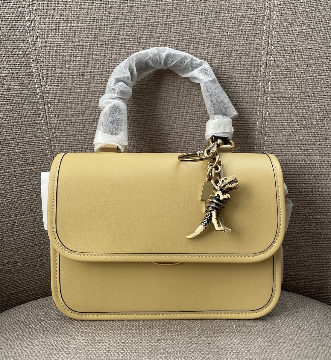 Coach Rogue Top Handle Bag In Colorblock Brass/Hay Multi New With