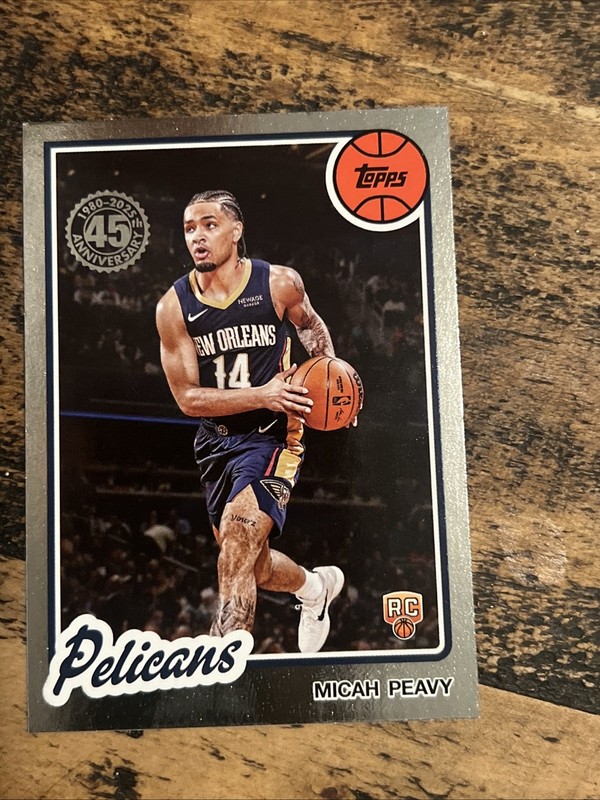 Micah Peavy 2025 Topps 45th Anniversary Silver Foil Flagship Rookie Card RC