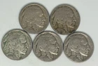 1925 1927-D 1930 1936 1937 Buffalo Nickel Lot of 5 (719)