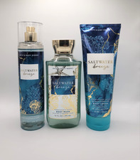 Bath  Body Works Saltwater Breeze Body Mist Body Wash  Body Cream Set of 3 New