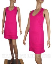 STELLA MCCARTNEY DRESS VIBRANT FUCHSIA COTTON SLEEVELESS sz 40 US 4