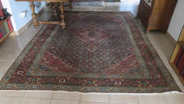Tapis D'Orient Vintage Coureur Violet Overdyed 240x80 Cm - 100% Laine, Noué Main - Aspect Usé - Neuf Avec étiquette