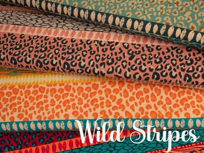 Öko-Tex Leinen/Viscose 2 Farben 50 x 135 cm Wild Stripe von Swafing