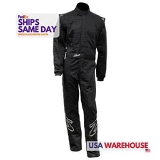 Zamp ZAMR030033XXL Black 2XL Fire Retardant Fabric Driving Suit SFI 3.2A/5 