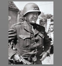 General George S Patton PHOTO Led 7th, 3rd Army in France Germany US Army