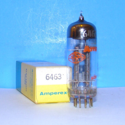 6463 Amperex GE NOS radio audio electron vintage amplifier vacuum tube valve