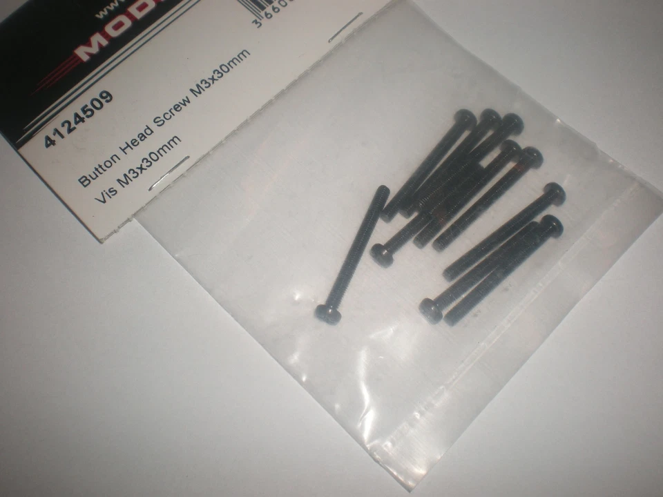 MODELCO 4124509 Vis à métaux M3 x 30 mm ( x10 )