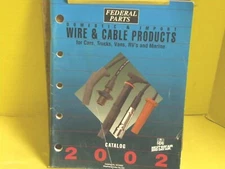 2002 FEDERAL PARTS Spark Plug Wires & Battery Cables CATALOG MANUAL 131PG  SIGN