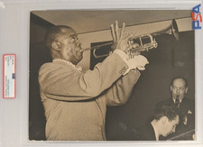 Jazz Legend - Louis Armstrong - 1956 Original Photo PSA Type 1 Authentic 8 x 10
