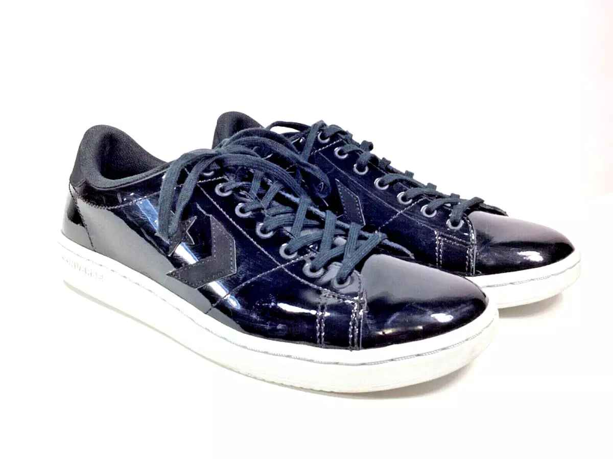 Baskets femmes Converse All Court en cuir verni noir taille 10 562611C